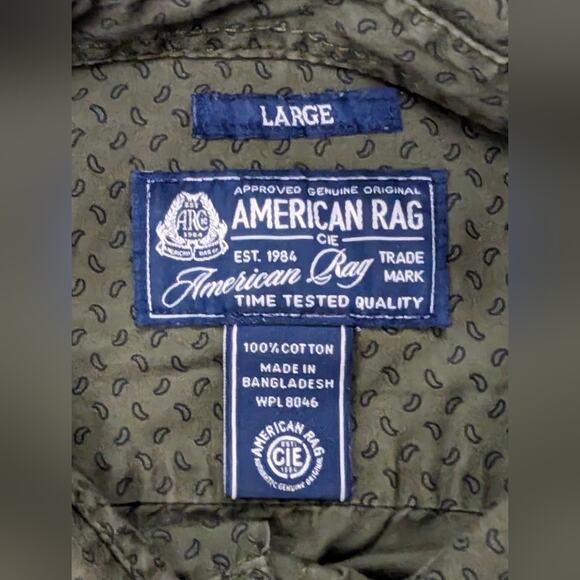 ·American Rag Long Sleeve Button Down Shirt, Large - Picture 4 of 5